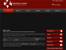 Tablet Screenshot of billionsunited.com